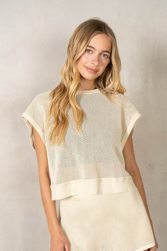 Cora Mesh Top